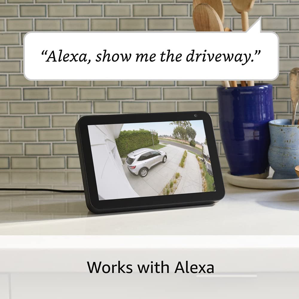 Floodlight Cam Wired plus — Outdoor Home or Business Security with Motion-Activated 1080P HD Video and Floodlights, (2021 Release) White