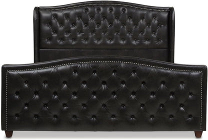 Marcella Upholstered Shelter Headboard Bed Set