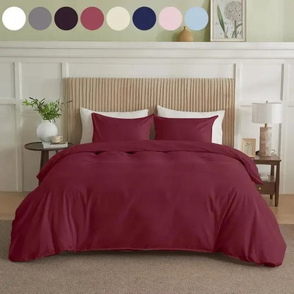 Serta Simply Clean Solid Duvet Cover King