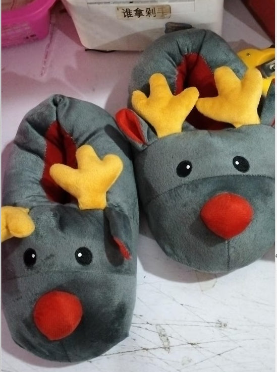 Christmas Shoes Cute Elk Slipper