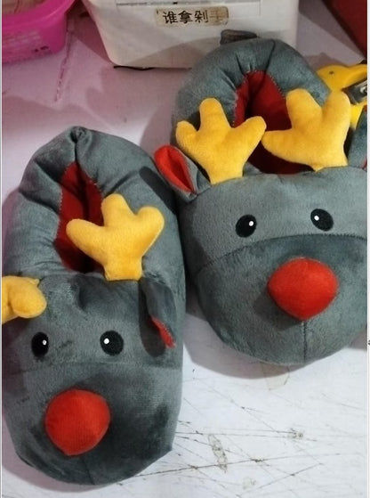 Christmas Shoes Cute Elk Slipper
