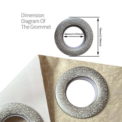 2 Pieces Elegant European Blackout Curtains - Simple Beige Velvet Decor Embroidery, UV Protection, Machine Washable Living Room And Bedroom, Light Control