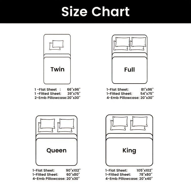 6pcs Bed Sheet Sets Blend Rayon Derived From Bamboo