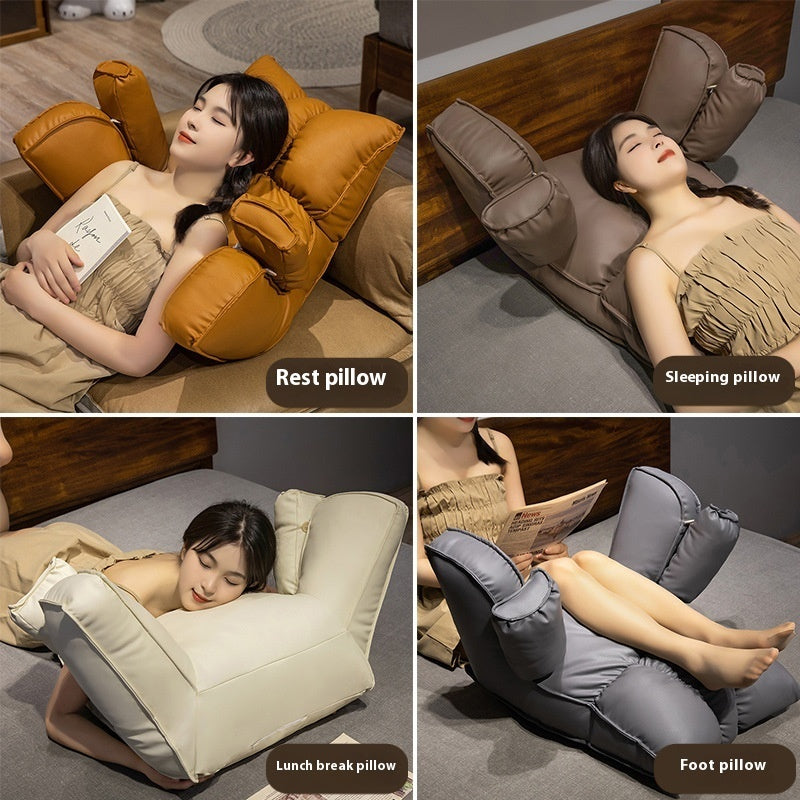 Cat's Paw Cloth Pillow Removable And Washable Waist Support Cushion