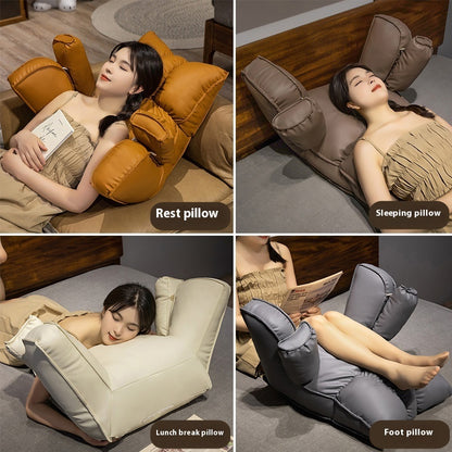 Cat's Paw Cloth Pillow Removable And Washable Waist Support Cushion