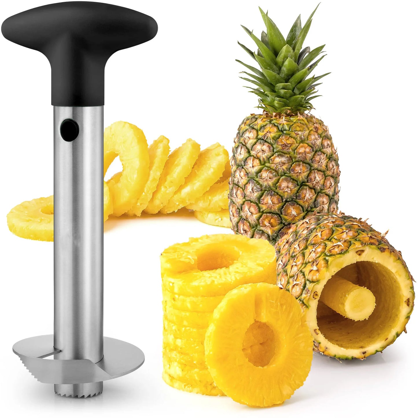 Pineapple Peeler Cutter Corer Slicers Stainless Steel Pineapple Corer Easy Fruit Parer Cutter Kitchen Restaurant Accessories