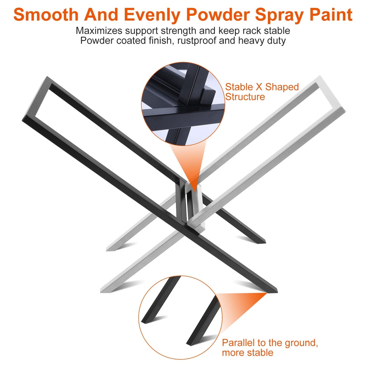 1Pc Firewood Log Rack 220LBS Steel Wood Lumber Storage Stacking Rack X Shape Storage Holder For Fireplace Firepit