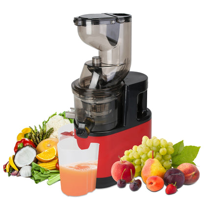 1Pc Cold Press Juicer Machine 300W Electric Slow Masticating Juicer For Whole Vegetable And Fruit With Reverse Function 2 Containers Cleaning Brush Clear Marks Easy Cleaning