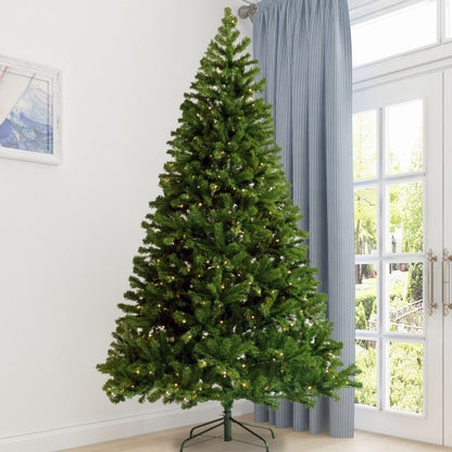 Pre-Installed Illuminated Christmas Tree 6 Foot Faux Hinged Christmas Tree With Foldable Stand