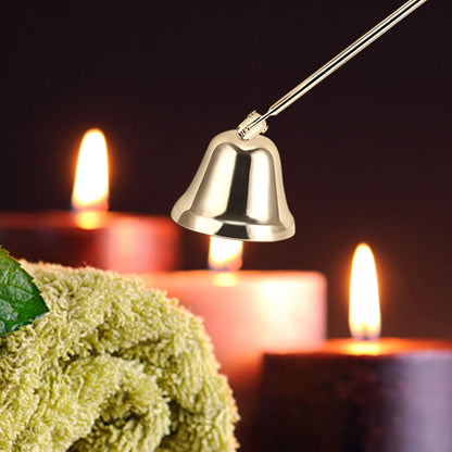 3 in 1 Candle Accessory Set - Wick Trimmer, Snuffer, Dipper with Gift Package for Candle Lovers (Champagne Gold)