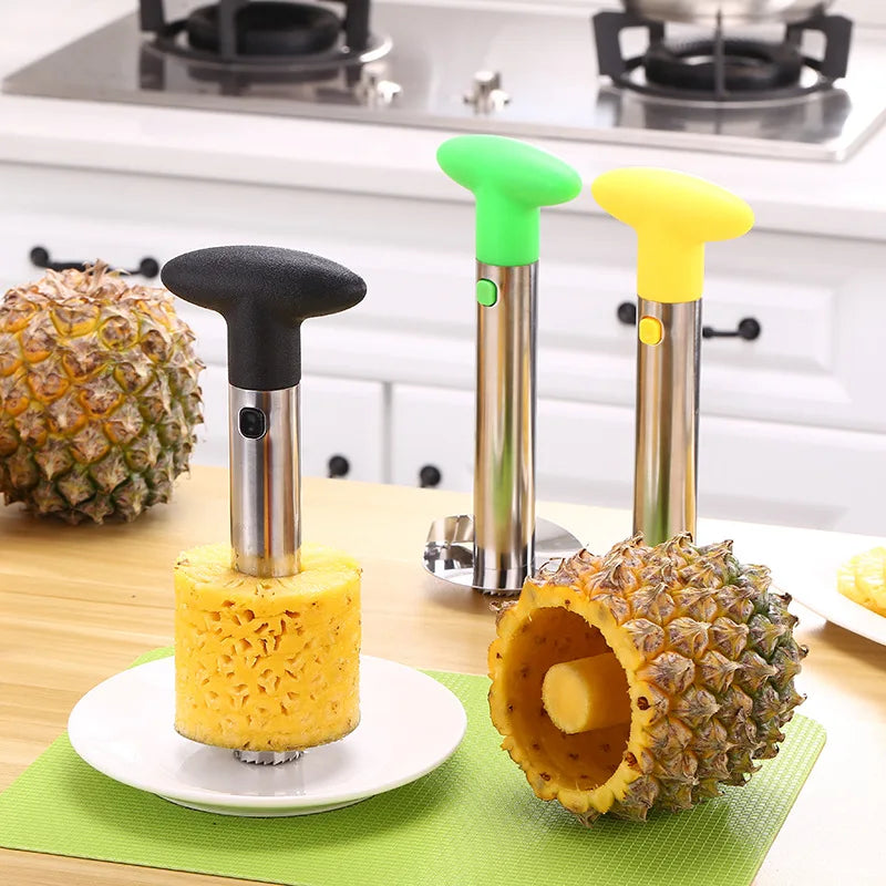 Pineapple Peeler Cutter Corer Slicers Stainless Steel Pineapple Corer Easy Fruit Parer Cutter Kitchen Restaurant Accessories