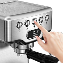 Geek Chef Espresso Machine, 20 Bar Espresso Machine With Milk Frother For Latte, Cappuccino, Macchiato, For Home Espresso Maker, 1.8L Water Tank, Stainless Steel,