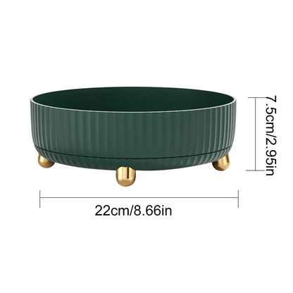 Turntable Organizer Lazy Susan for Refrigerator 360 Rotatable Rectangle Storage Rack Clear Turntable Rack for Kitchen Cabinet