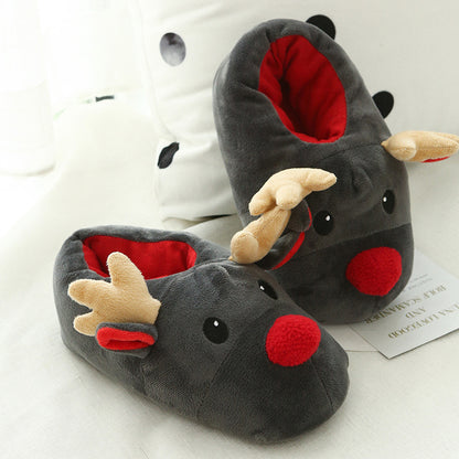 Christmas Shoes Cute Elk Slipper
