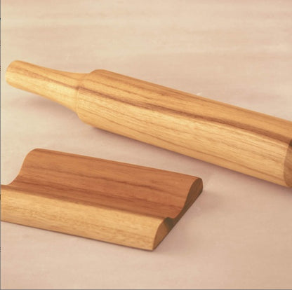 Teak Wood Belan With Stand Set
