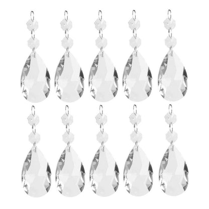 10 Pieces Of Clear Crystal Chandelier Prism Pendant Ball Pendant