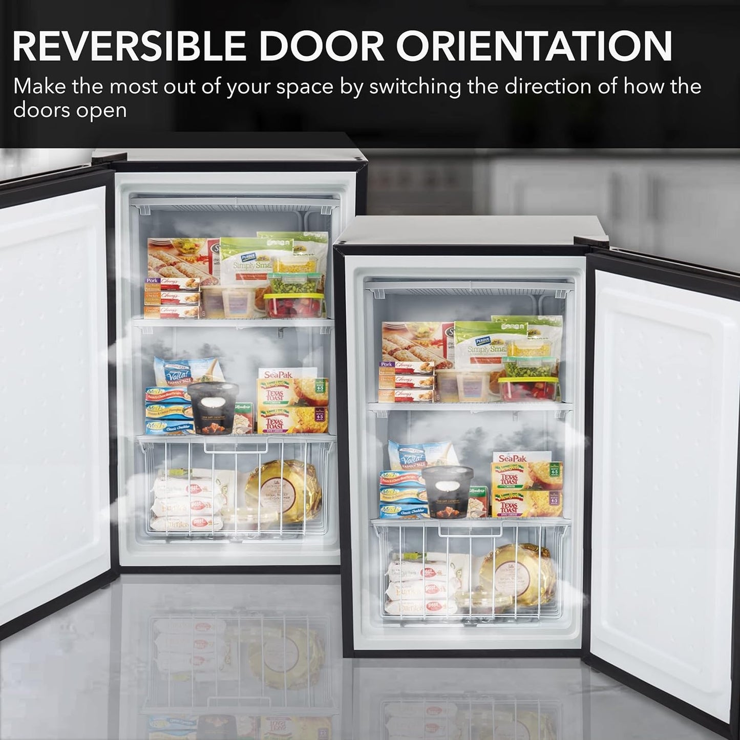 CUF-301SS Energy Star 3.0 Cubic Feet Upright Freezer, 21" D X 19.5" W X 33.5" H, 3, Stainless Steel