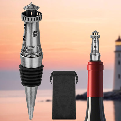 Creative Lighthouse Wine Stopper, Seals The Aroma Of Wine, Protects High-quality Wine, And Serves As A Premium Tool For Wine Preservation.