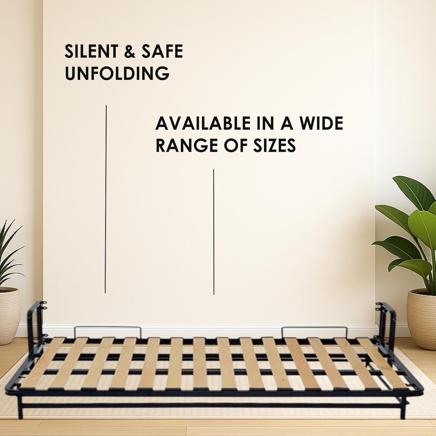 Murphy Bed - Murphy Bed Queen - Folding Bed - Horizontal - 60" X 80" - Classic