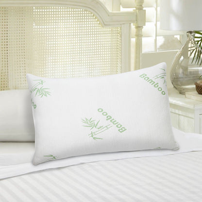 Bamboo Memory Foam Pillow With Washable Pillowcase