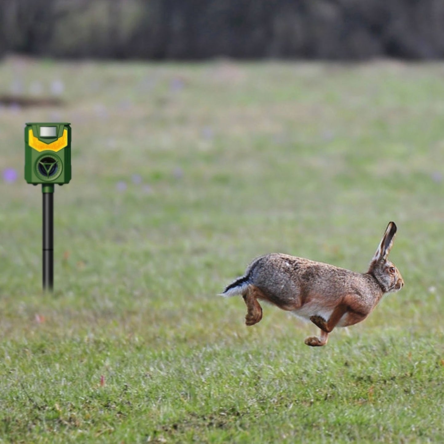 1Pc Solar Ultrasonic Animal Repeller With Flame Light USB Charge Motion Sensor Animal Repellent Chaser IP55 Waterproof Dog Raccoon Fox Skunk