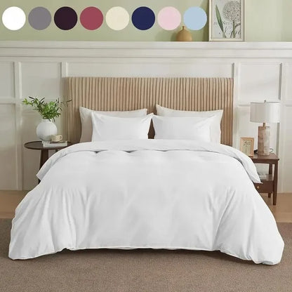 Serta Simply Clean Pleated Duvet Cover Queen