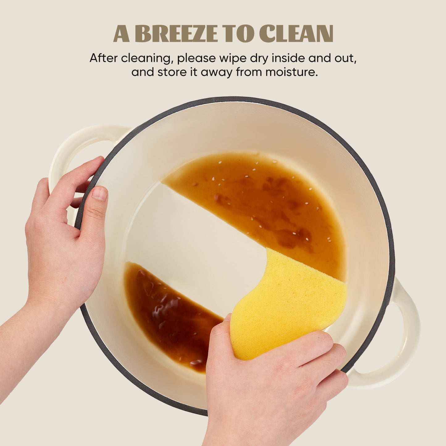 Cast iron 24cm cooking pot