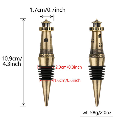 Creative Lighthouse Wine Stopper, Seals The Aroma Of Wine, Protects High-quality Wine, And Serves As A Premium Tool For Wine Preservation.