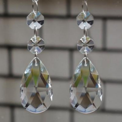 10 Pieces Of Clear Crystal Chandelier Prism Pendant Ball Pendant