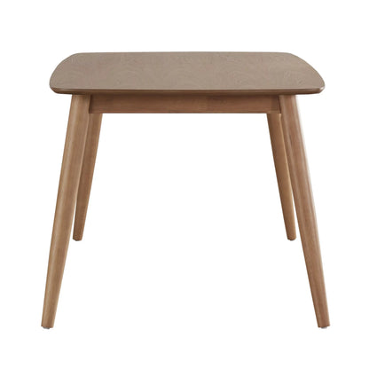 Mid-Century Modern 63" Tapered Legs Dining Table, Natural Finish