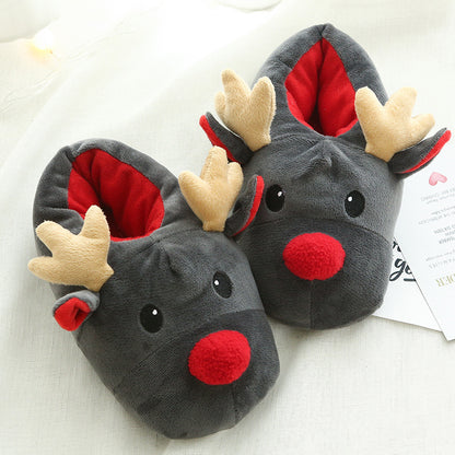 Christmas Shoes Cute Elk Slipper