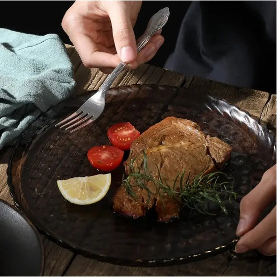 Product Name  Deluxe Premium Cutlery Flatware Set For The Home  Stainless Steel Cutlery Service With 1 Dinner Fork, 1 Dinner Knife, 1 Dinner Spoon And 1 Tea Spoon  Durable, Elegant And Rust  Resista