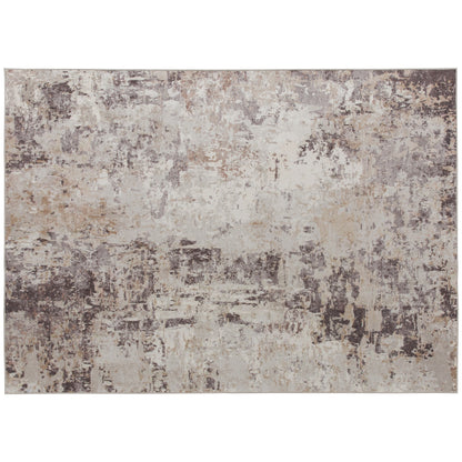 Achine Washable Area Rug 5x7, Non-Slip Modern Abstract Floor Carpet For Living Room, Bedroom, Dining Room, Mixed-Brown
