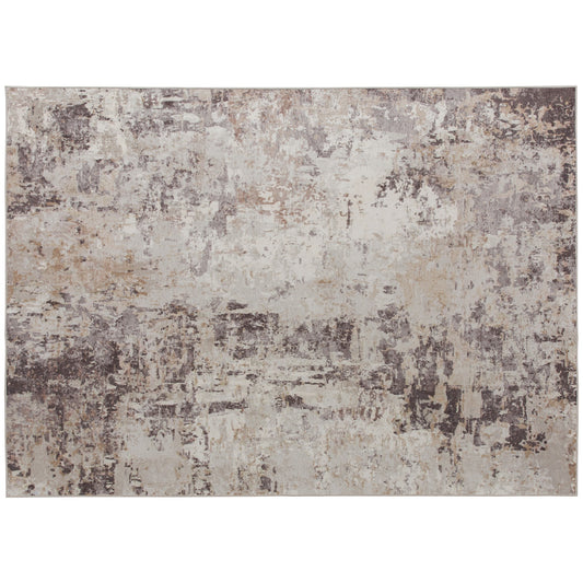 Achine Washable Area Rug 5x7, Non-Slip Modern Abstract Floor Carpet For Living Room, Bedroom, Dining Room, Mixed-Brown