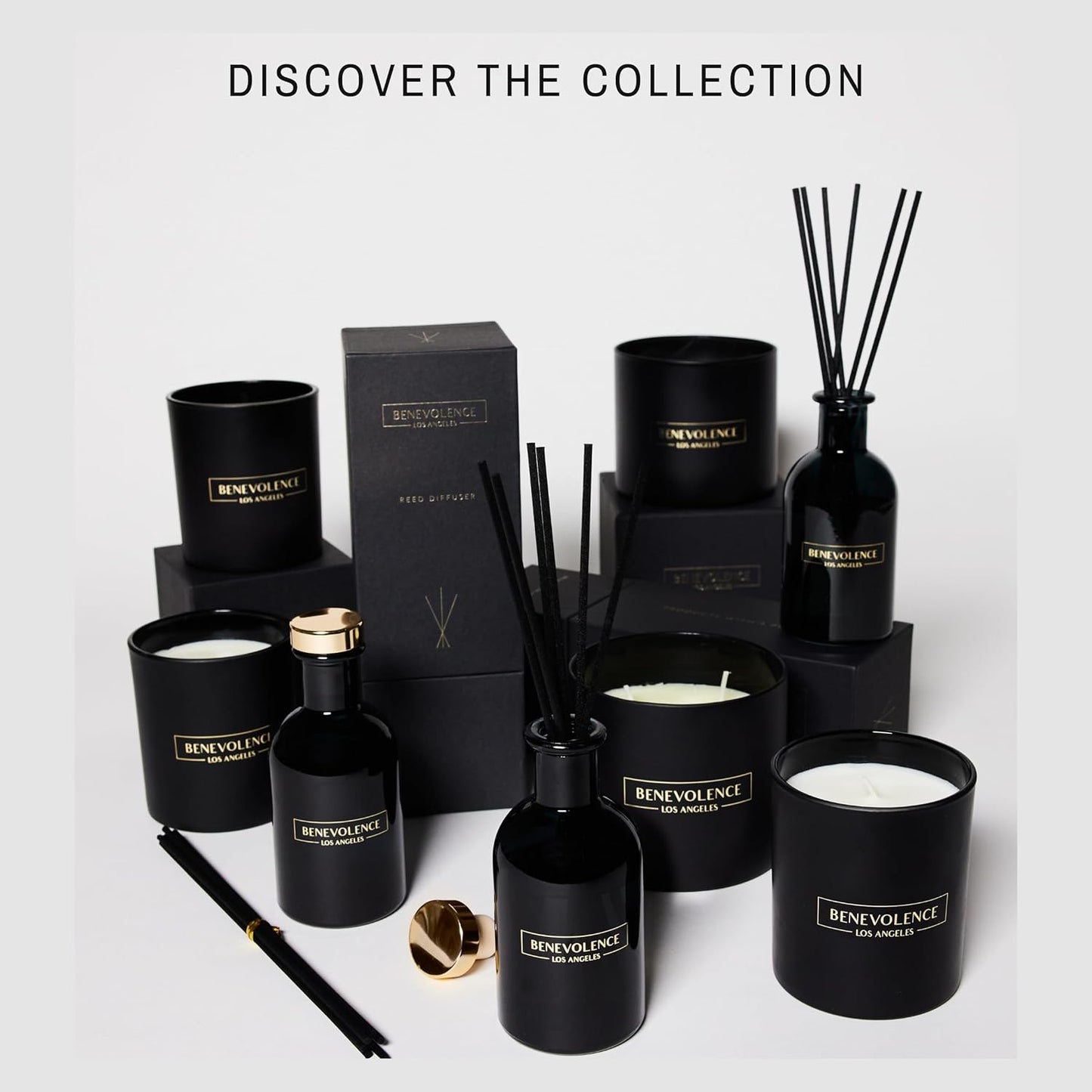 Bergamot & Jasmine Christmas Scented Candles | Soy Candles, Black Candle for Home | Holiday Candle Gifts for Women and Men | Home Fragrance | Aromatherapy | 8Oz, 45 Hour Burn